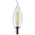 Satco S21883 - 5.5W CA10 LED Filament Bulb - 5000K - E12 Dimmable 