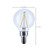 Satco S12472 - 4W G16.5 LED Globe - 3500K - E12 Candelabra, Dimmable 