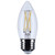 Satco S12503 - 5.5W B11 LED Candle - 3500K - E26 Medium Base Dimmable 