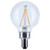 Satco S12471 - 3W G16.5 LED Globe - 3000K - E12 Candelabra Base Dimmable 