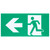 Satco 67-511 - Running Man Green Combo Exit Sign - 5700K - 2HR Battery Backup 