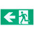 Satco 67-551 - Running Man Combo Edge-Lit Exit Sign - 5700K - 2HR Backup 