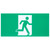 Satco 67-551 - Running Man Combo Edge-Lit Exit Sign - 5700K - 2HR Backup 
