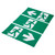 Satco 67-551 - Running Man Combo Edge-Lit Exit Sign - 5700K - 2HR Backup 