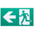 Satco 67-571 - Running Man Green Combo Exit Sign - 5700K - 2HR Backup 