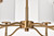 Satco 60-8206 - Liam 6-Light Chandelier - Burnished Brass - 25in 