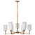 Satco 60-8209 - Liam 9-Light Chandelier - Burnished Brass - 30" Diameter 