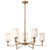 Satco 60-8209 - Liam 9-Light Chandelier - Burnished Brass - 30" Diameter 