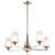 Satco 60-8225 - Lune 5-Light Chandelier - Brushed Nickel - 30in 