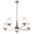 Satco 60-8225 - Lune 5-Light Chandelier - Brushed Nickel - 30in 