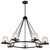 Satco 60-8259 - Valentine 7-Light Chandelier - Black Finish - 40in Diameter 