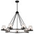 Satco 60-8259 - Valentine 7-Light Chandelier - Black Finish - 40in Diameter 