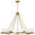 Satco 60-8269 - Valentine 7-Light Chandelier - Vintage Brass - 40in Diameter 