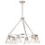 Satco 60-8335 - Gianna 6-Light Chandelier - Brushed Nickel - Clear Glass 