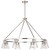 Satco 60-8336 - Gianna 8-Light Chandelier - Brushed Nickel - 40in Diameter 