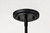 Satco 60-8611 - Grayson 5-Light Chandelier - Matte Black - Clear Ribbed Glass 