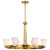 Satco 60-8726 - Royale 6-Light Chandelier - Burnished Brass - 30" Diameter 