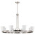 Satco 60-8739 - Royale 8-Light Chandelier - Brushed Nickel - 40in 