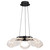 Satco 62-2036 - Barnett 21 Inch LED 5-Light Chandelier - 3000K - Matte Black 