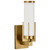 Satco 60-8041 - Roselle 1-Light Vanity - Natural Brass - Damp Rated 