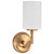 Satco 60-8201 - Liam 1-Light Vanity - Burnished Brass Finish - E26 Base 