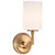 Satco 60-8201 - Liam 1-Light Vanity - Burnished Brass Finish - E26 Base 