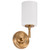 Satco 60-8201 - Liam 1-Light Vanity - Burnished Brass Finish - E26 Base 