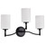 Satco 60-8213 - Liam 3-Light Vanity - Matte Black - White Opal Glass 