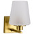 Satco 60-8231 - Lune 1-Light Vanity - Vintage Brass - Etched White Glass 