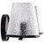 Satco 60-8252 - Valentine 2-Light Vanity - Black - Hammered Glass 