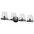 Satco 60-8254 - Valentine 4-Light Vanity - Black Finish - E12 Base 