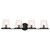 Satco 60-8254 - Valentine 4-Light Vanity - Black Finish - E12 Base 
