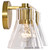 Satco 60-8342 - Gianna 2-Light Vanity - Vintage Brass - Damp Rated 