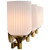 Satco 60-8664 - Solara 4-Light Vanity - Natural Brass Finish - Damp Rated 