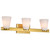 Satco 60-8723 - Royale 3-Light Vanity - Burnished Brass - E26 Base 
