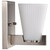 Satco 60-8731 - Royale 1-Light Vanity - Brushed Nickel - Ribbed White Glass 
