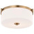 Satco 60-8207 - Liam 3-Light Flush Mount - Burnished Brass - 16.6in Dia 