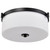Satco 60-8217 - Liam 3-Light Flush Mount - Matte Black - Damp Rated 