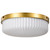 Satco 60-8668 - Solara Flush Mount - Natural Brass - Damp Rated 