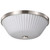 Satco 60-8735 - Royale 3-Light Flush Mount - Brushed Nickel 