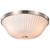 Satco 60-8735 - Royale 3-Light Flush Mount - Brushed Nickel 