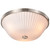 Satco 60-8735 - Royale 3-Light Flush Mount - Brushed Nickel 