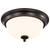 Satco 62-1558 - 13" LED Flush Mount - 3000K - 19W, Mahogany Bronze 