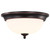 Satco 62-1558 - 13" LED Flush Mount - 3000K - 19W, Mahogany Bronze 