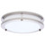 Satco 62-1875 - Glamour 10in LED Flush Mount - CCT Selectable - Brushed Nickel 