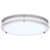 Satco 62-1876 - Glamour 13in LED Flush Mount - CCT Selectable - Brushed Nickel 