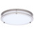 Satco 62-1876 - Glamour 13in LED Flush Mount - CCT Selectable - Brushed Nickel 