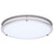 Satco 62-1877 - Glamour 17in LED Flush Mount - CCT Selectable - Brushed Nickel 