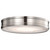 Satco 62-2111 - Kendall 14in LED Flush Mount - CCT Selectable - Brushed Nickel 