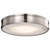 Satco 62-2111 - Kendall 14in LED Flush Mount - CCT Selectable - Brushed Nickel 
